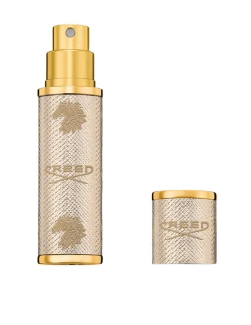 ATOMIZADOR RECARGABLE DORADO CREED para Unisex | Dulce Calvo
